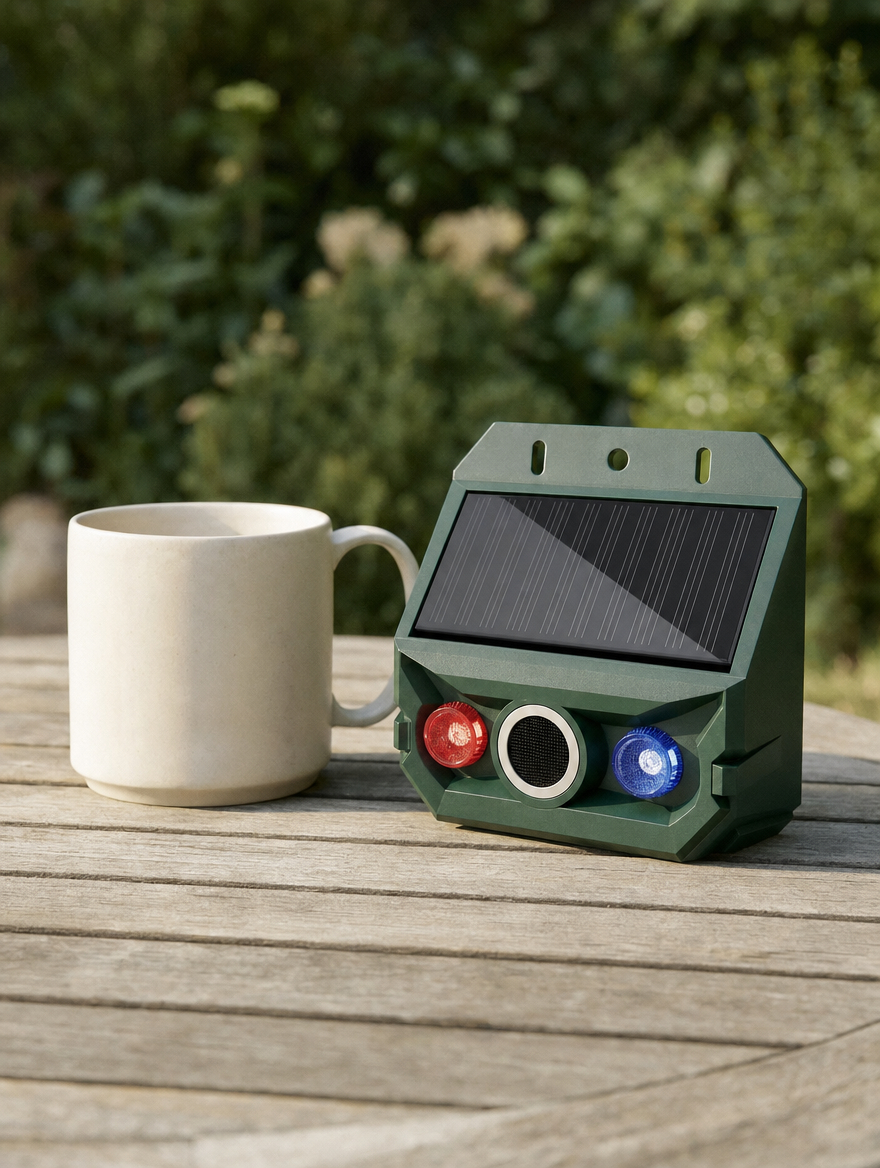 Garden Animal Repeller for Foxes and Cats - scale